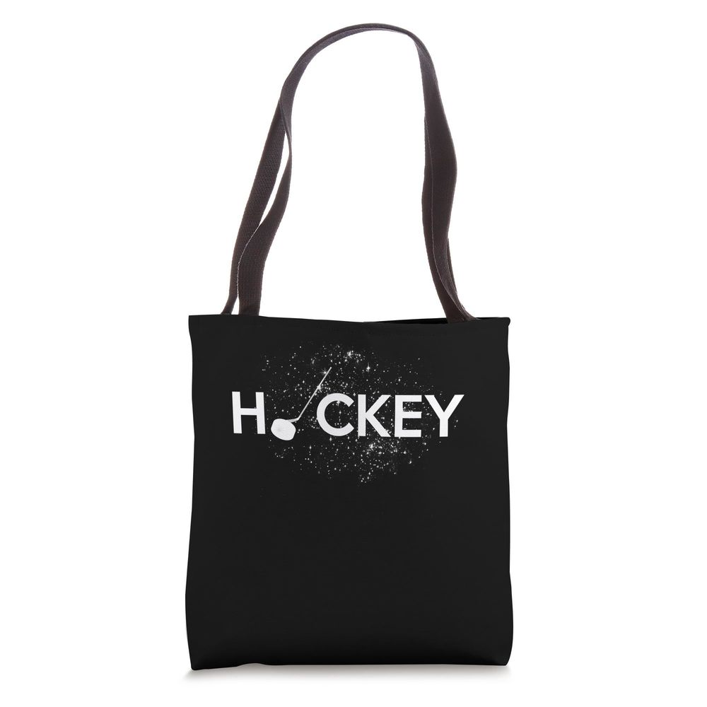 Ice Hockey Black And White Starry Retro Tote Bag UwU